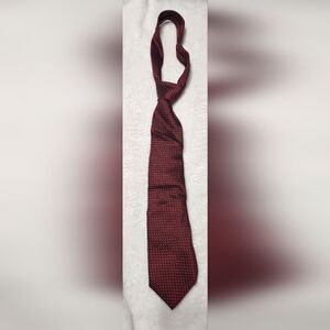Tom Ford Neck Tie Red /white Pin Dot 100%Silk Made in Italy